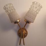 Pair of 1960s gold wall lights