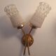 Pair of 1960s gold wall lights
