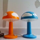 Pair cloud mushroom Skojig lamps by Henrik Preutz for IKEA