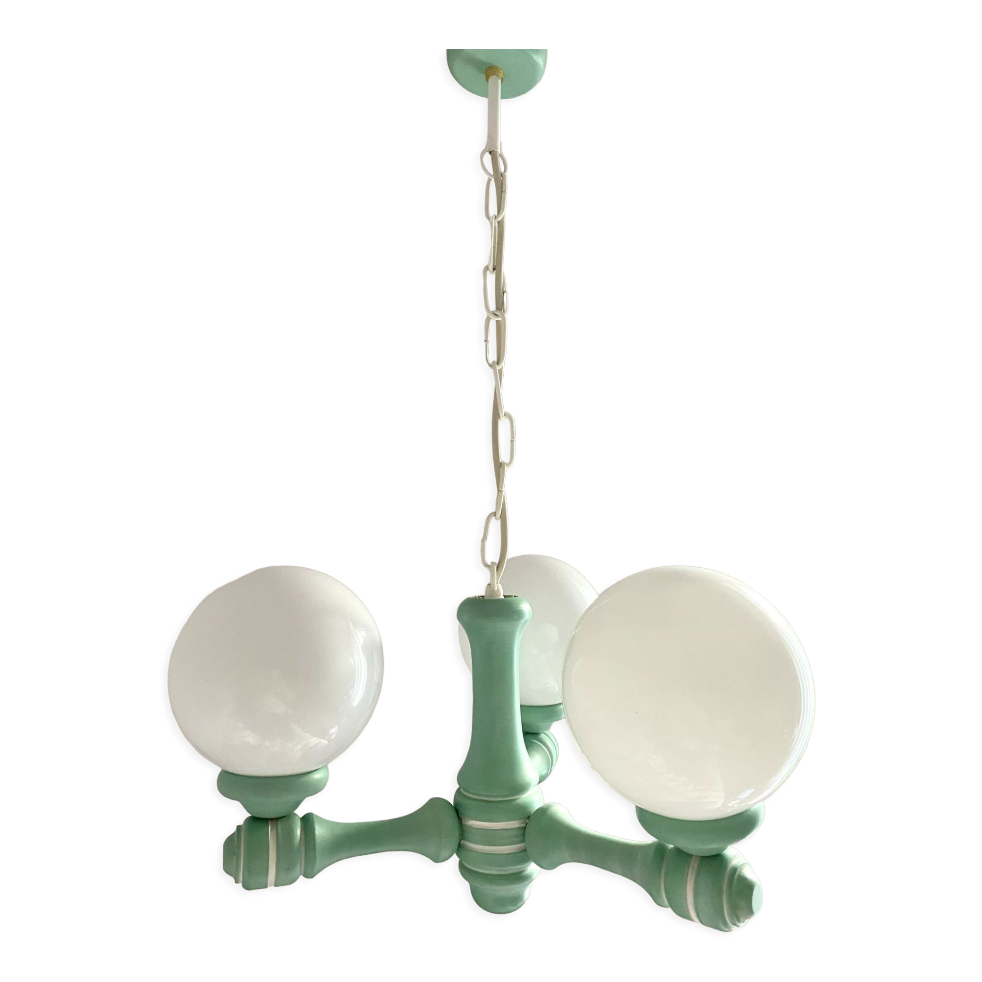 Lustre vintage globes années 80