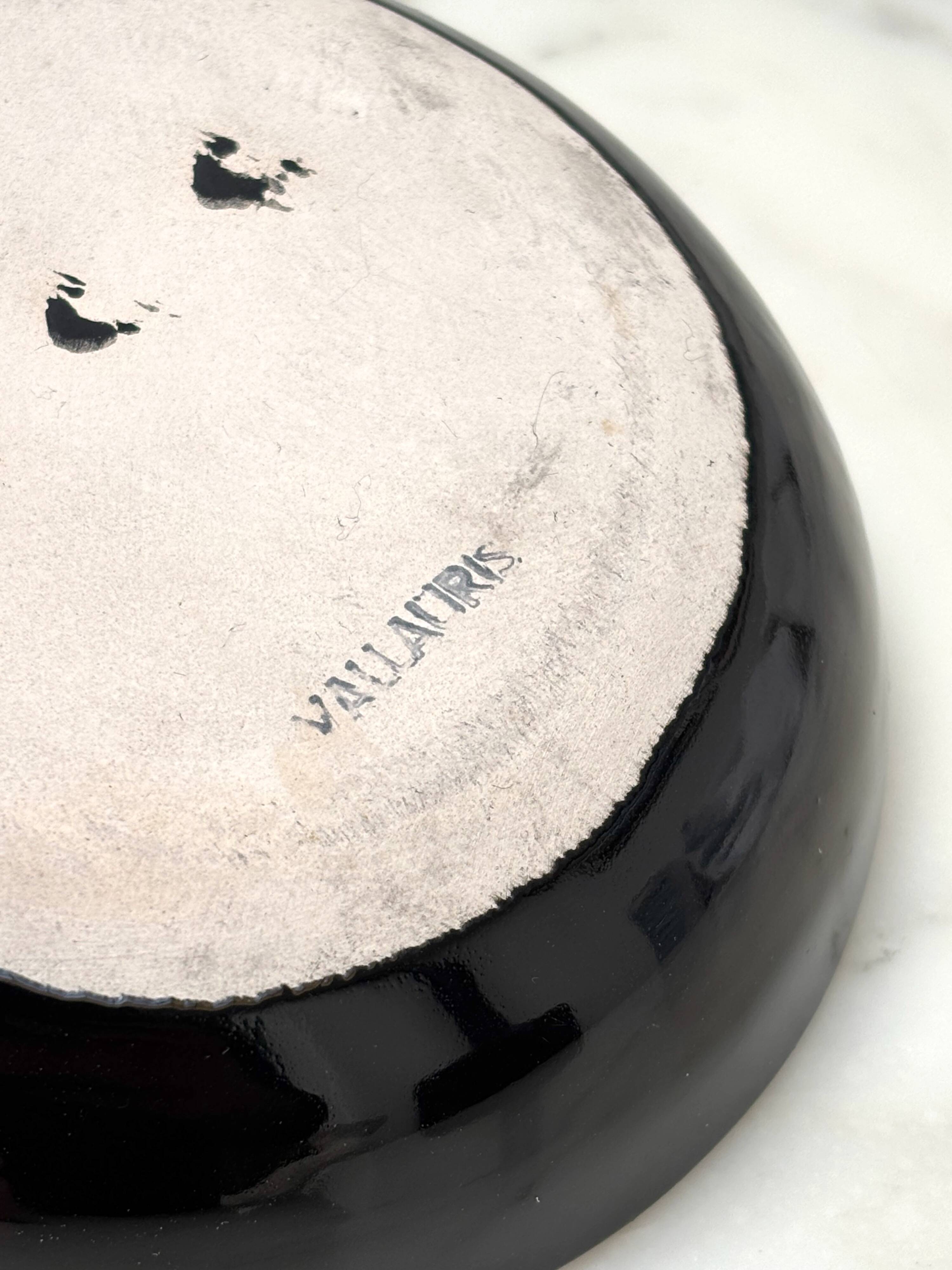 Small decorative ceramic pan from Vallauris