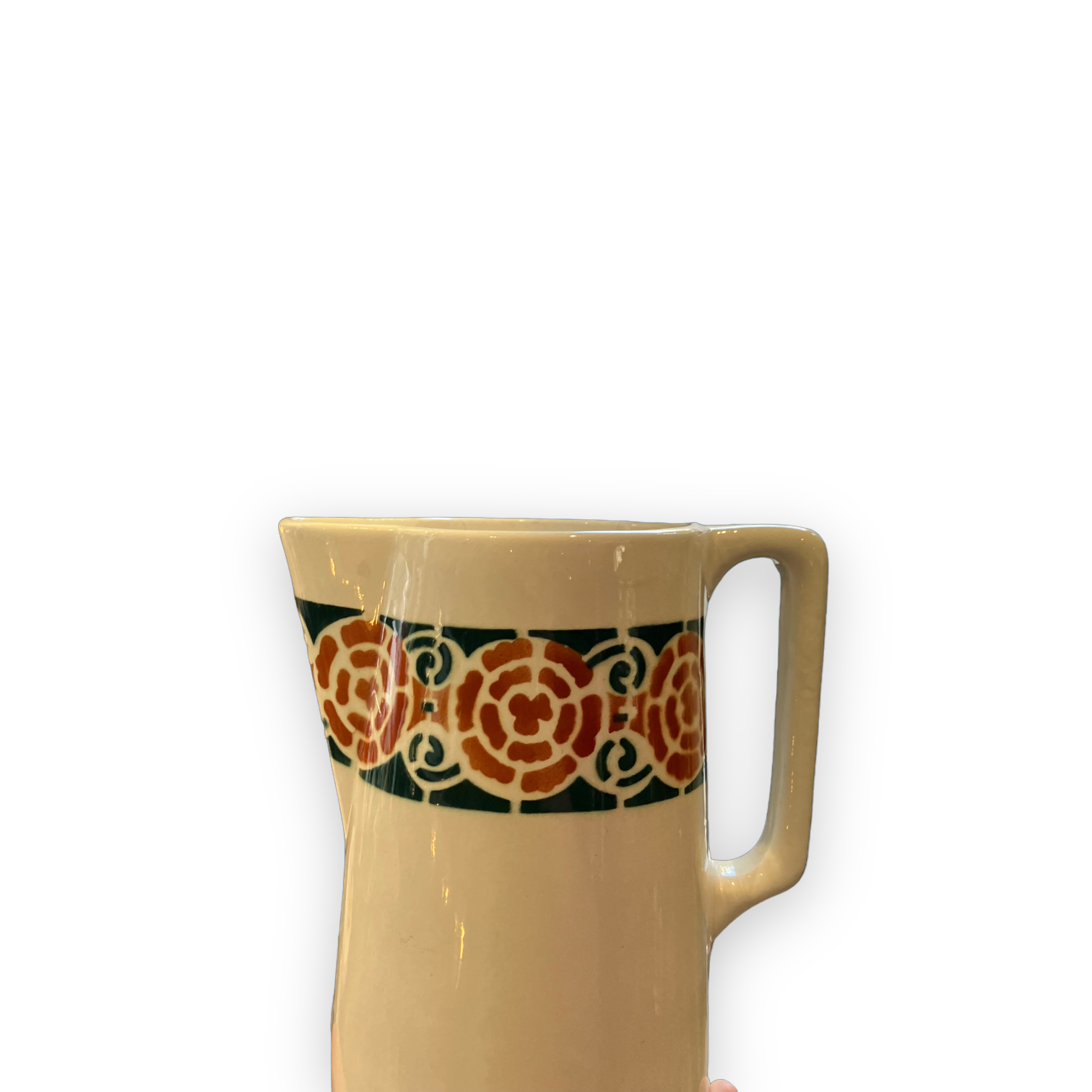 Important pitcher carafe In earthenware Rouvelle to Givors