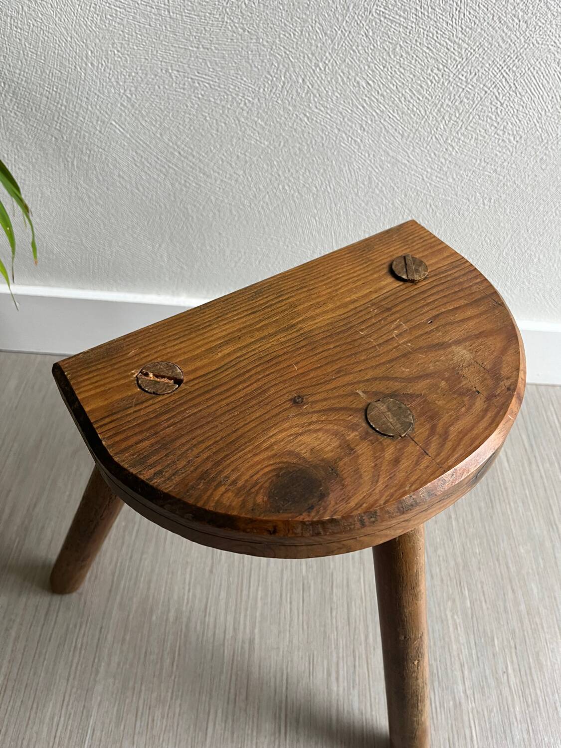 Wooden tripod stools