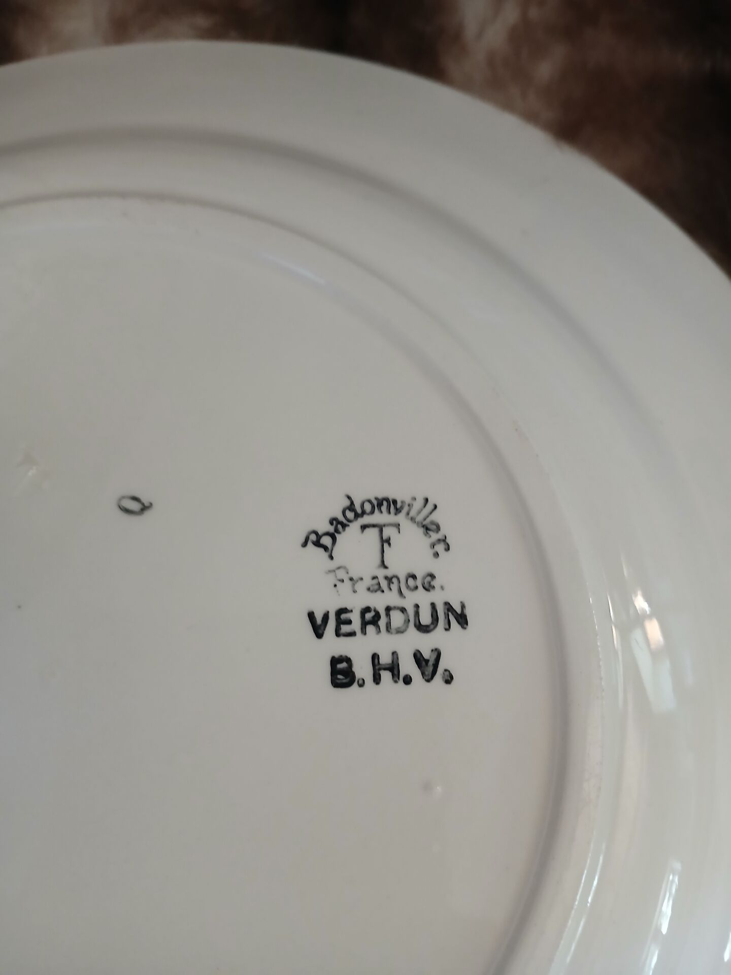 Old Badonviller plate