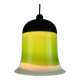 mid century PENDANT LIGHT peill & putzler 1970s green white and clear glass shade model AH 191