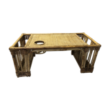 Vintage rattan meal platter