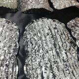 Ceiling lamp with Murano glass sheets