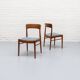 Set of 4 Henning Kjaernulf dining chairs