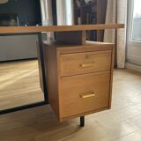 Renovated vintage desk with 2 drawers