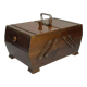 Antique wooden sewing box