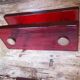 Old vintage glass and brass store door handle