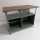 Banc de travail industriel vintage