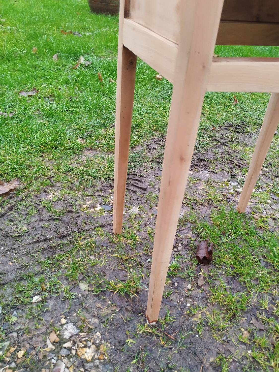 Pair of antique Louis XVI style bedside tables