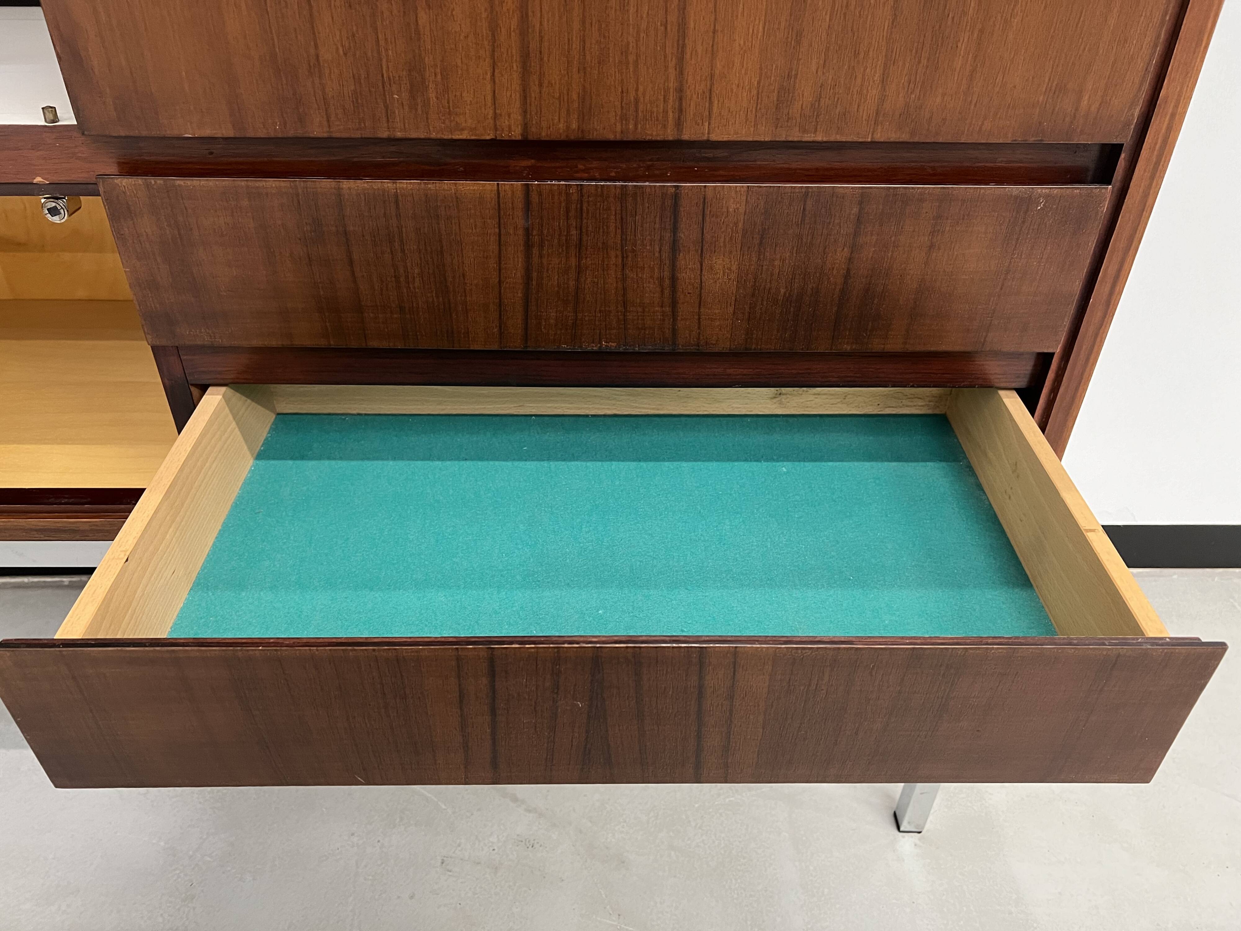 African rosewood drink cabinet, circa 1950