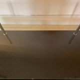 Table basse en verre années 50/60