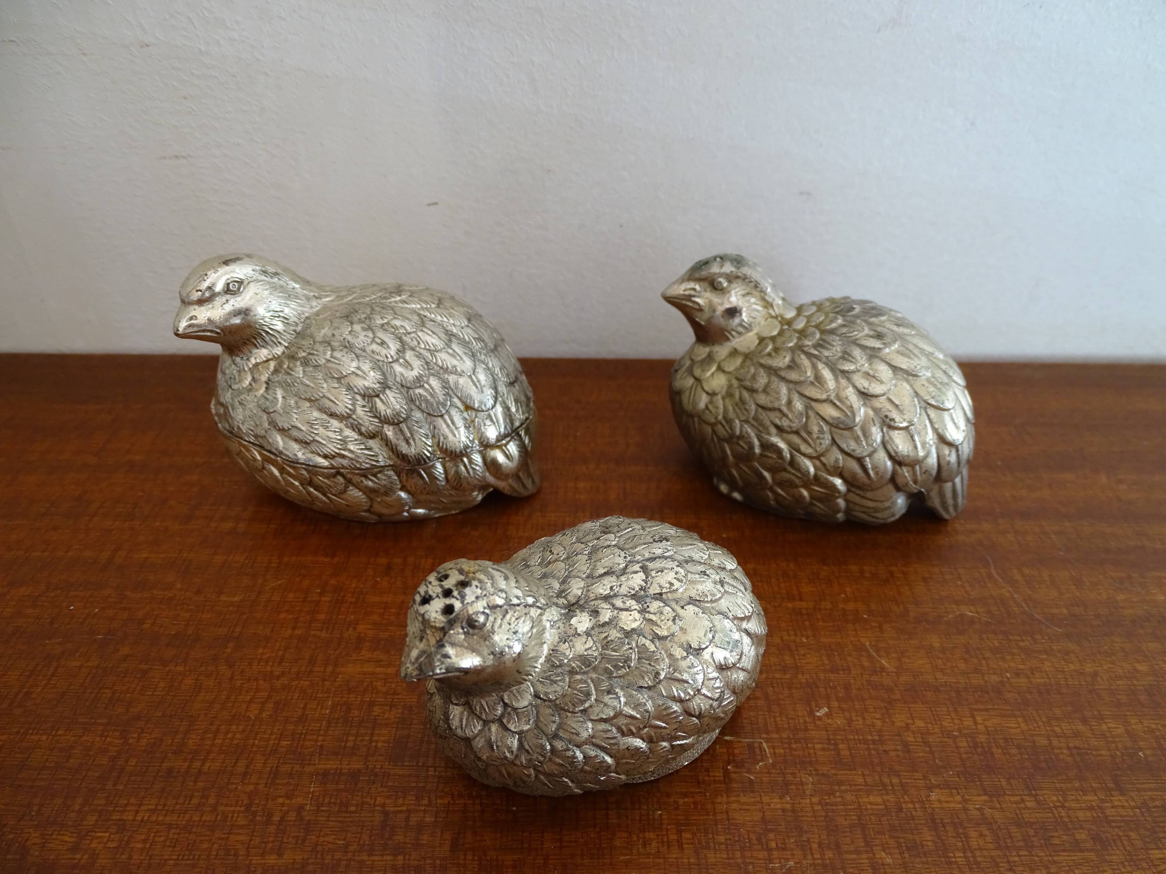 Lot of salerons hens style Mauro Manetti vintage