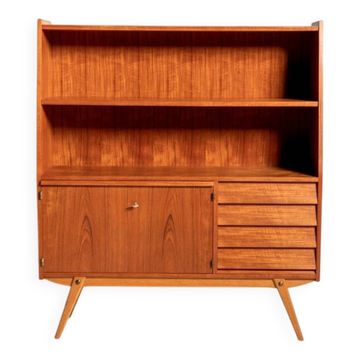 Teak secrétaire-bookcase by Möbelfabrik Rottne, Sweden, 1950s/60s