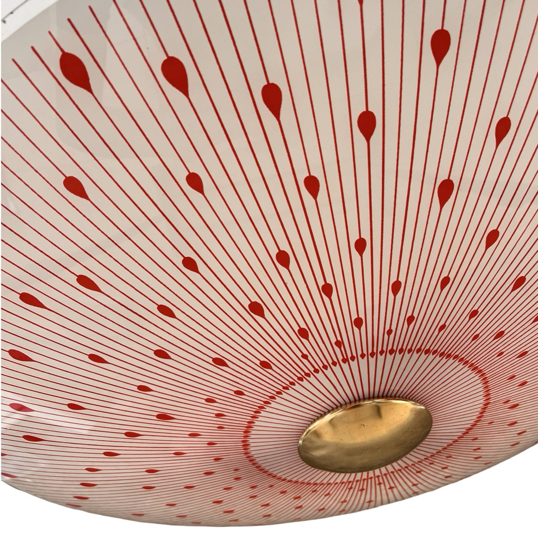 Brusel Napako style ceiling light, Czechoslovakia, 1960s.