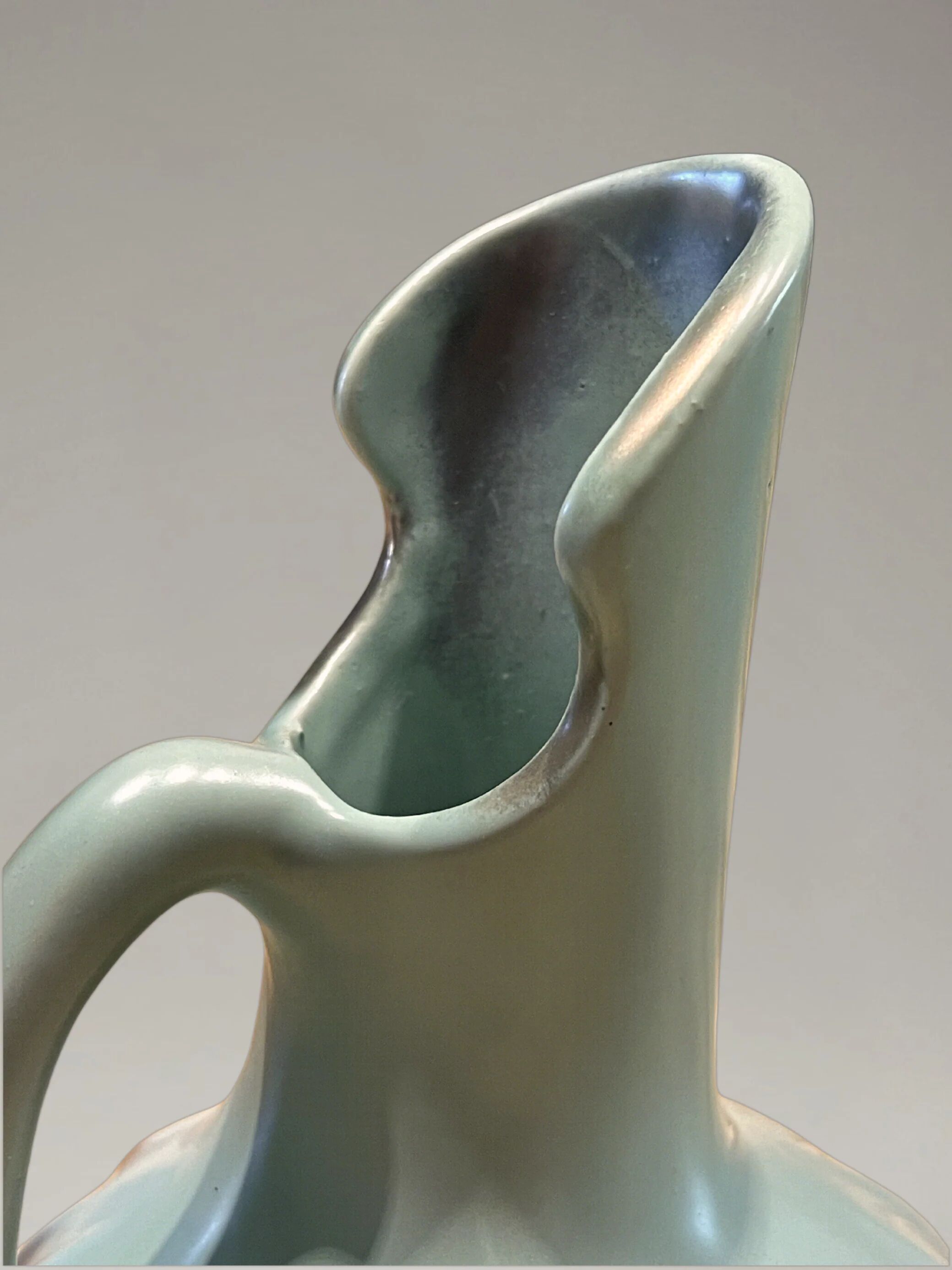 Ceramic vase B. Letalle Saint-Clément – model 9002 – celadon green – 18 cm