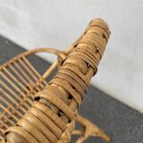 Rattan basket chair