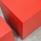 Tabourets/tables d'appoint cubes en fibre de verre italiens des années 1960, lot de 3