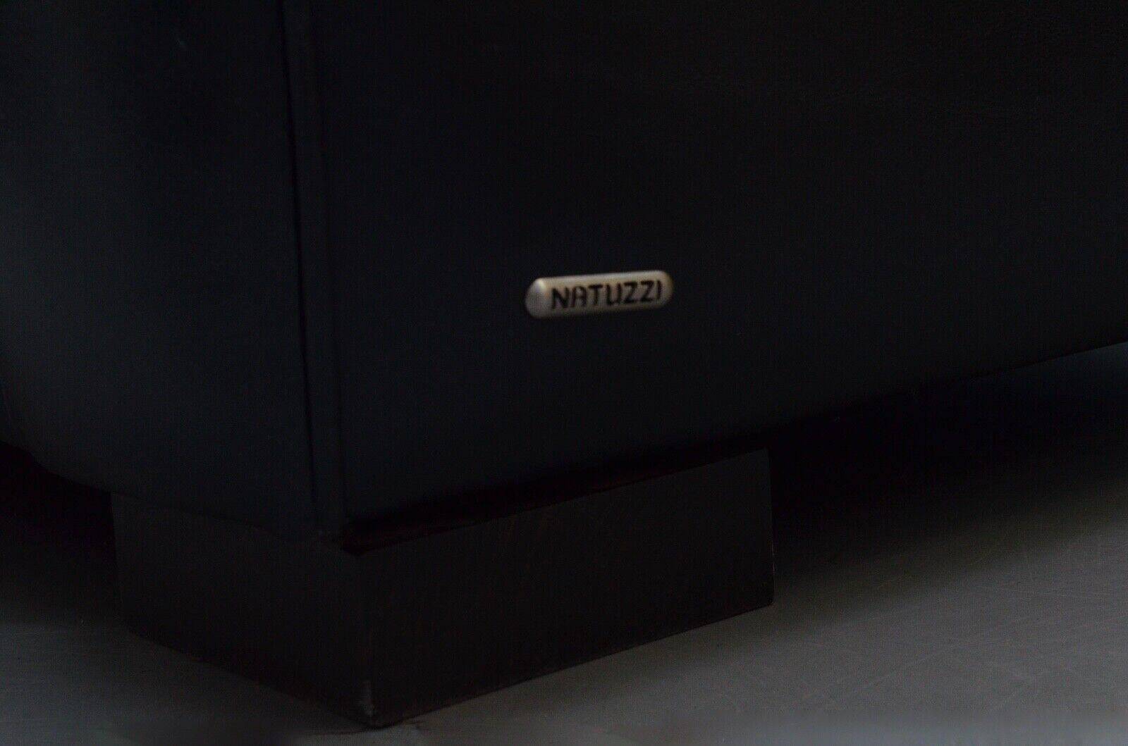 2-seater leather Natuzzi sofa with armchair