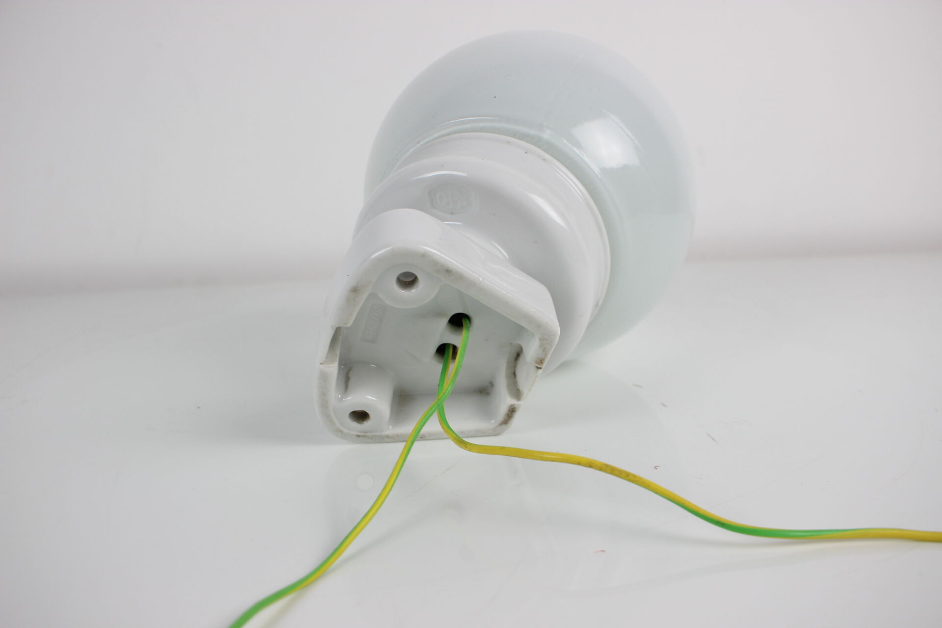 1960's Wall Lamp Porcelain and Glass, Czechoslovakia