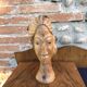 Wood head sculpture