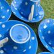 Set of 6 TG Green English Tea Cups