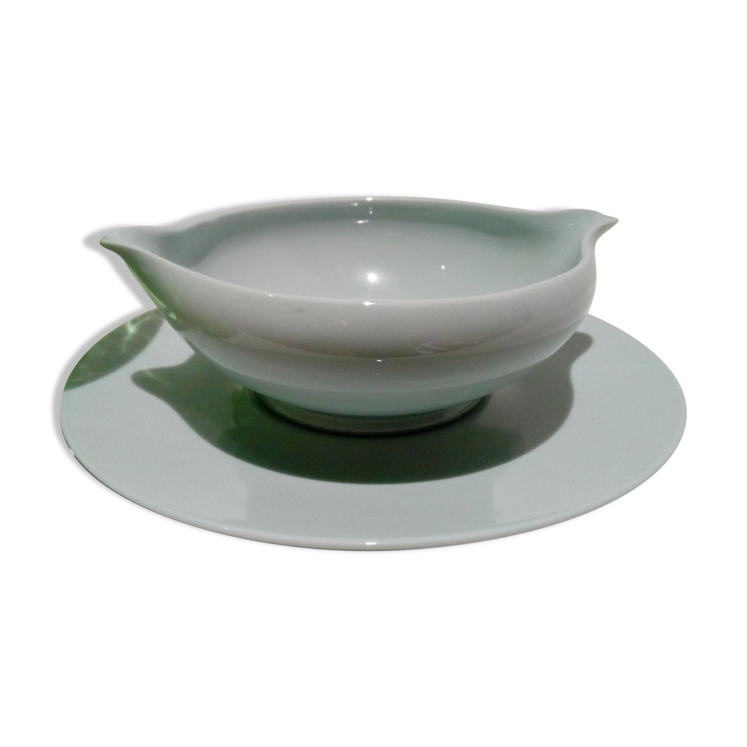 Blue sauce boat from Limoges