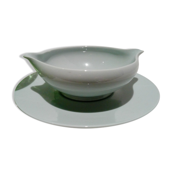 Saucière bleutée de Limoges