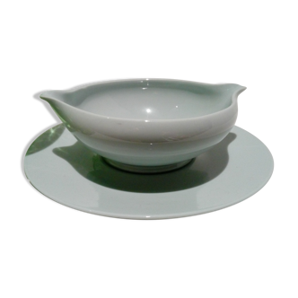 Blue sauce boat from Limoges