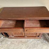 Mahogany and mahogany veneer sideboard - English work from the Victorian period - Circa 1870-1880