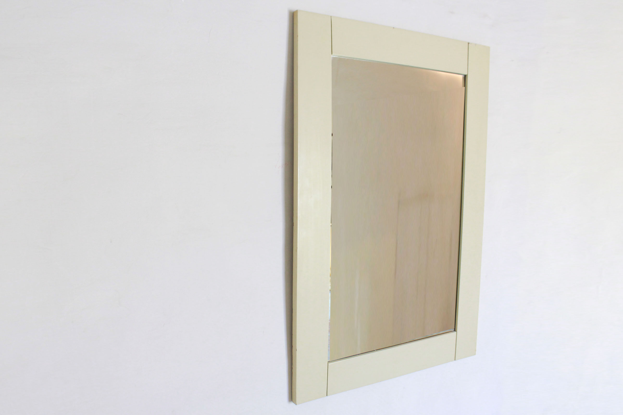 1950 vintage wood mirror 70x100cm