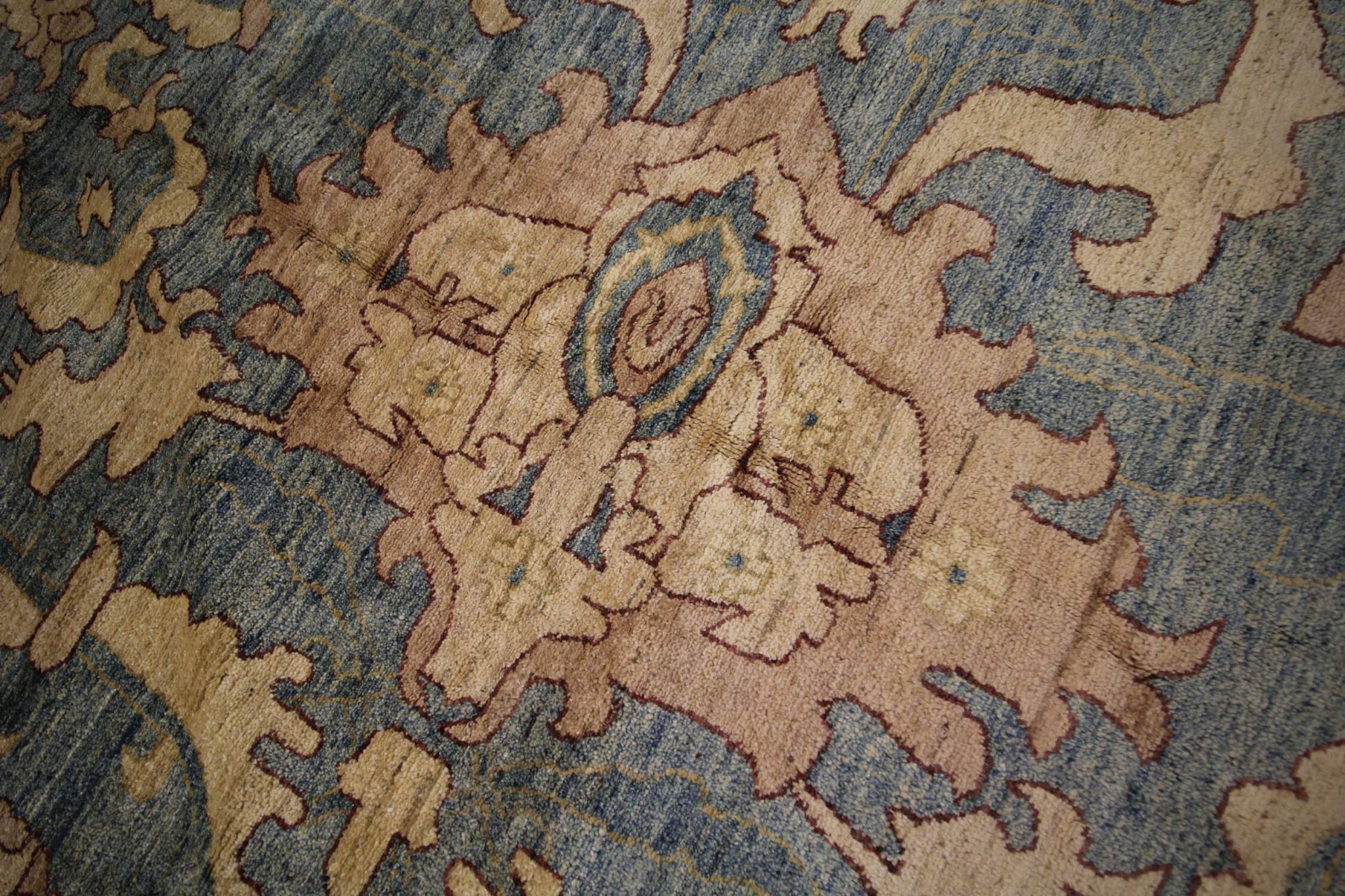 Tapis traditionnel vintage persan Ziegler tissé à la main Tapis de salon en laine