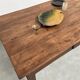 Antique work table in solid cherry and acacia