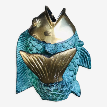 Soliflore de poisson en bronze