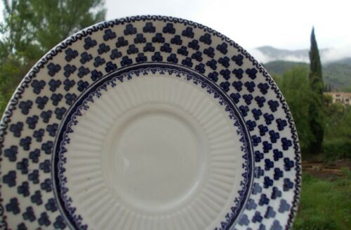 2 cups Adams Brentwood Blue Ironstone coffee