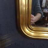 Golden vintage mirror, 73x52 cm