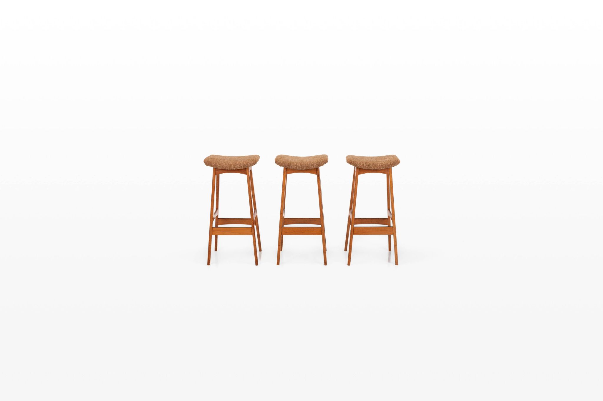 SK661 Cocktail Cabinet and Bar Stools by Johannes Andersen for Skaaning & Son 1960s