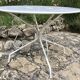 Wrought iron garden table 60s