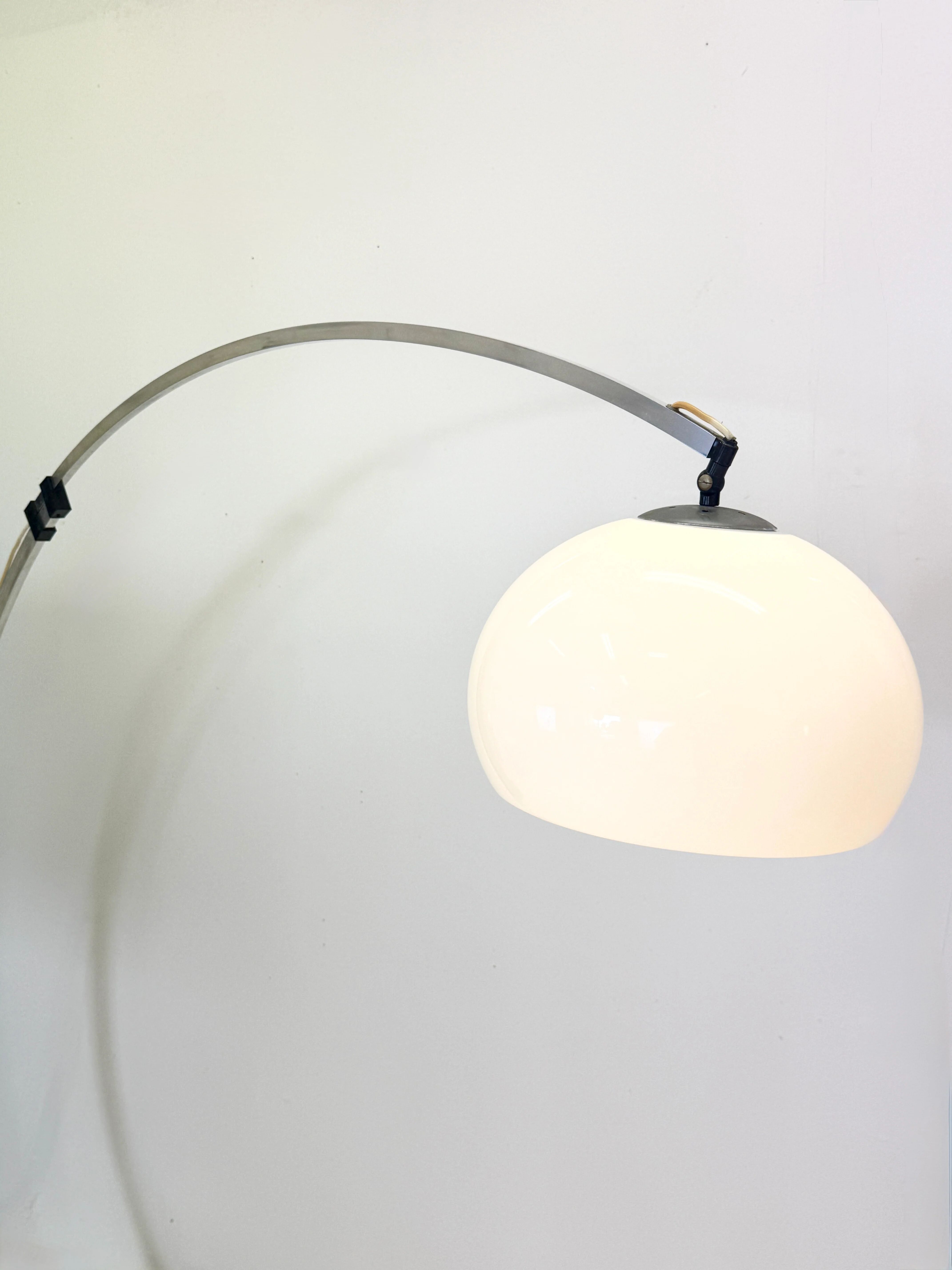Telescopic "arc" floor lamp — Guzzini, Italy, 1970s