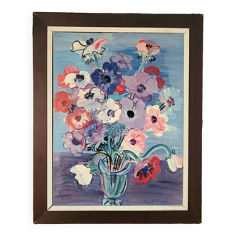 Dufy Anemones Lithograph By Braun & Cie
