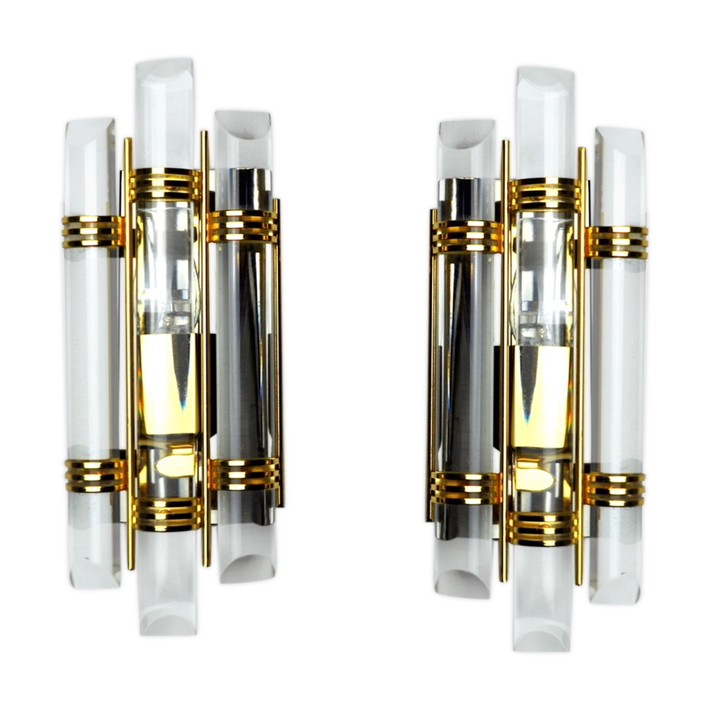 Pair of Venini sconces, Italy, 1980