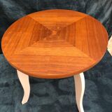 White art deco pedestal table
