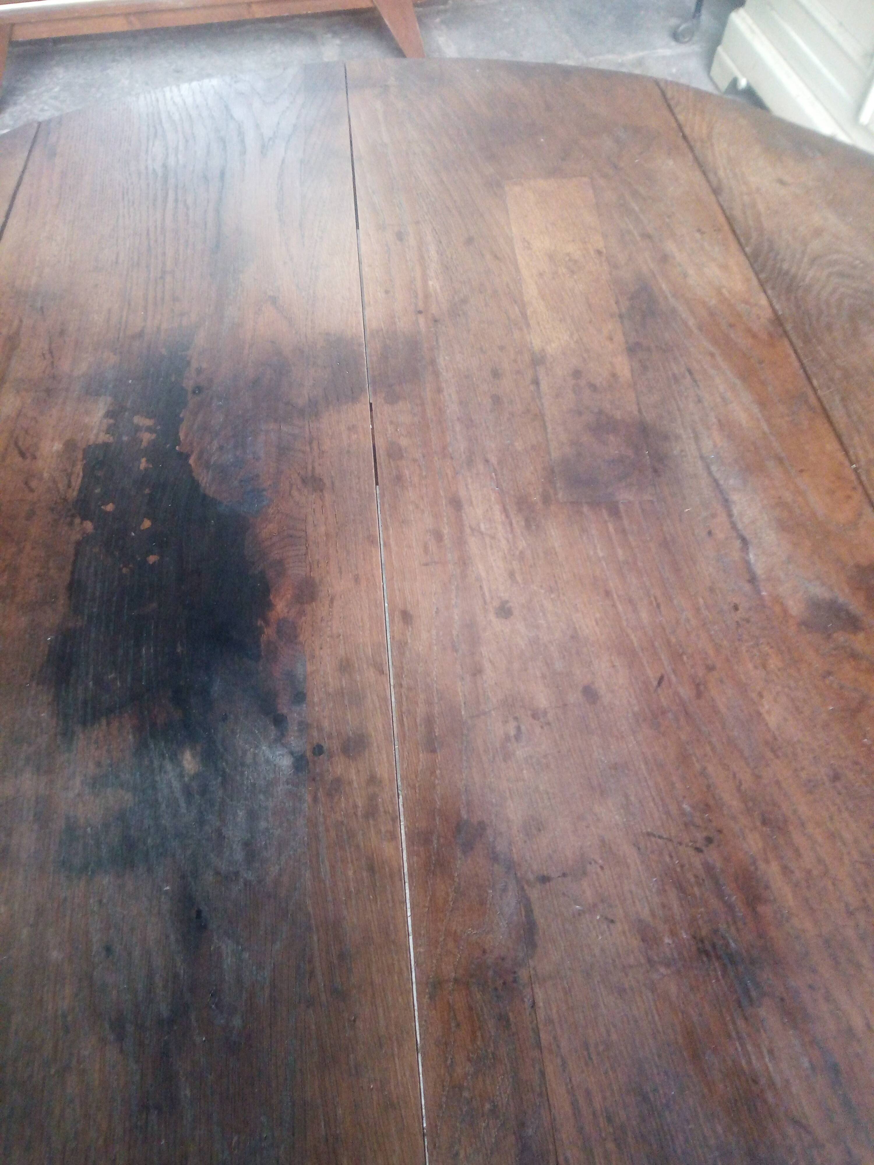 Round table with flap