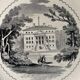 6 assiettes à dessert anciennes Vieillard et Johnston Bordeaux XIXème siècle Médoc et ses châteaux