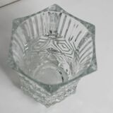 Exagon space age vase 1960 molded glass