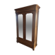 Walnut wardrobe with mirror doors.