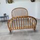 Rattan basket bed from the 50s